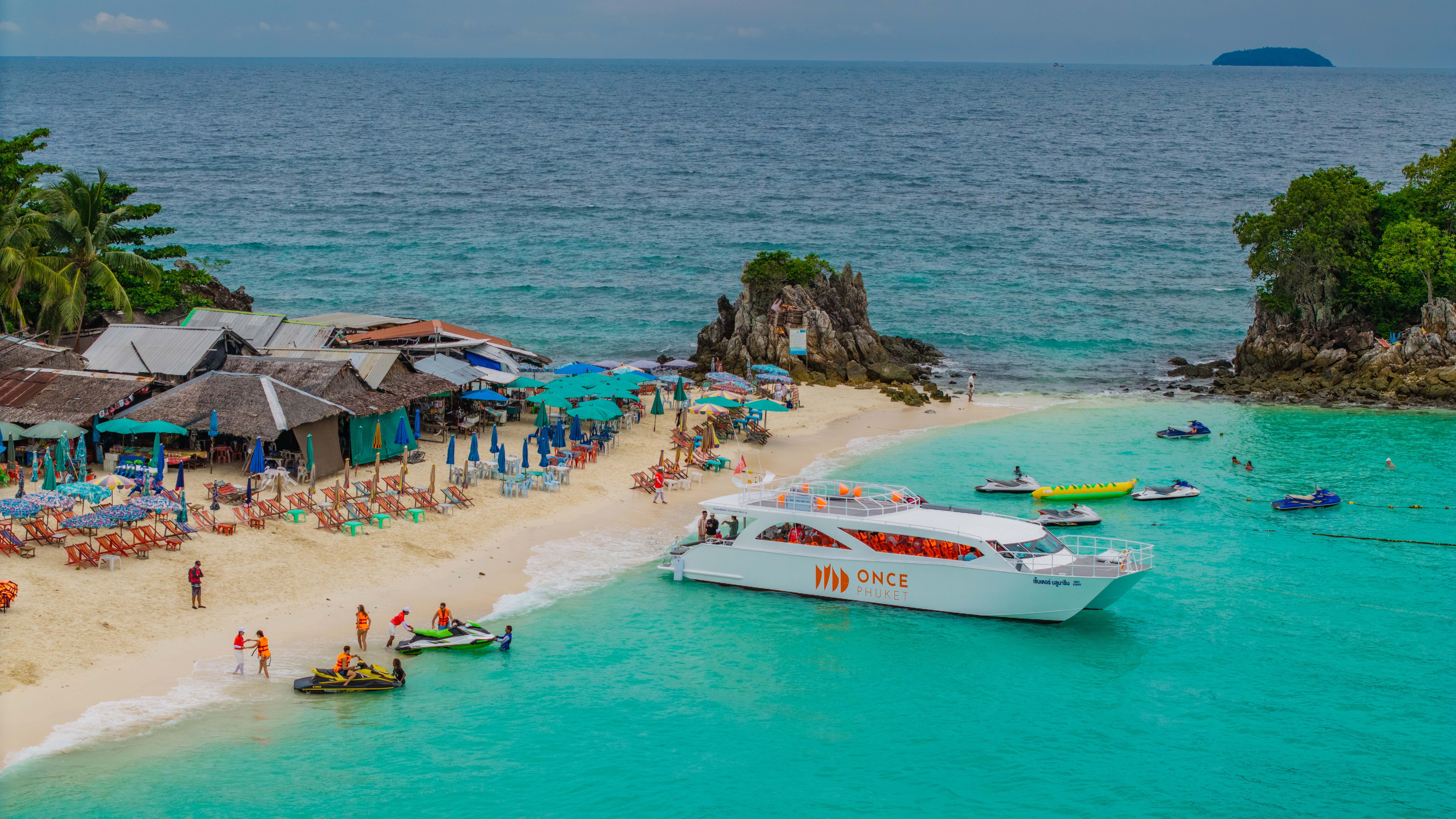 Phi Phi - Maya - Bamboo - Khai - Maiton Sunset (5 Islands) By Luxury Speed Catamaran